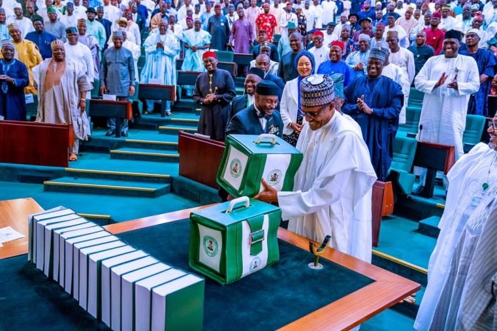 Buhari at NA present 2020 Budget-1