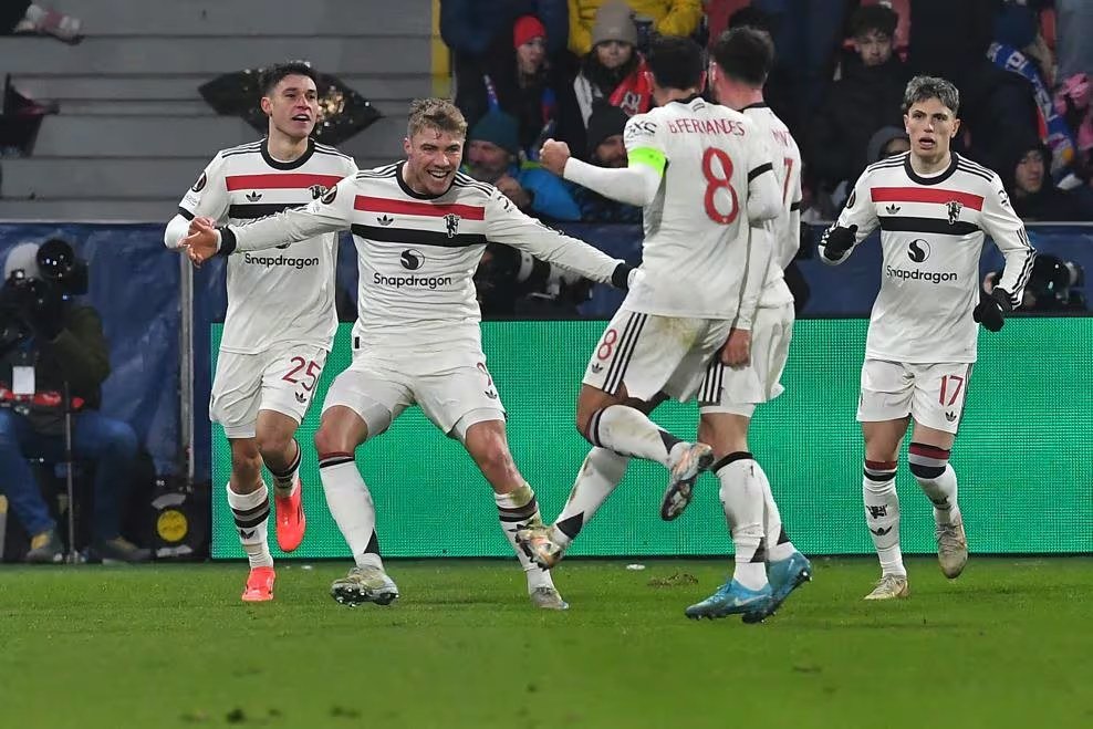 UEFA Europa League: Super-Sub Rasmus Hojlund Scores Twice To Seal United 2-1 Victory over Viktoria Plzen