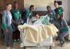 Super Falcons Visit Injured Salgado, After Epic Match with SA