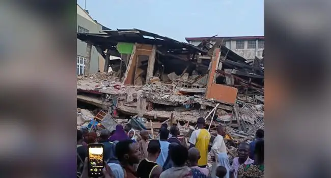 Many-Trapped-as-Building-Collapses-in-LagosNews-Central-Tv