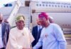 Tinubu Arrives Lagos for Christmas Holidays After Northern Tour