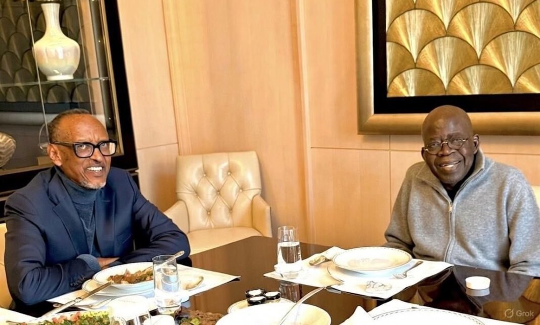 Tinubu Meets Kagame in Paris Amid Conspiracy Theories About His Absence Tinubu Meets Kagame in Paris Amid Conspiracy Theories About His Absence