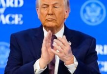 Trump Tries to Explain Away Bruise on His Hand at Davos