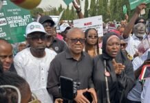 Obi Joins Protesters at National Assembly over Electoral Law Amendment