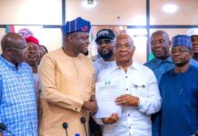 Hope Uzodinma Picks Nomination Form for Senatorial Run of Imo West