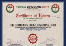 Jonathan Named PDP Candidate as Thugs Disrupt Event