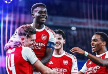 UEFA Champions: Saka’s Goal Sinks Atletico as Arsenal Reach UCL Final