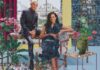 Obama Excited at a Portrait of Him & Michele by Nigerian