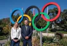 Lausanne Unveils New Olympic Rings by Lake Geneva